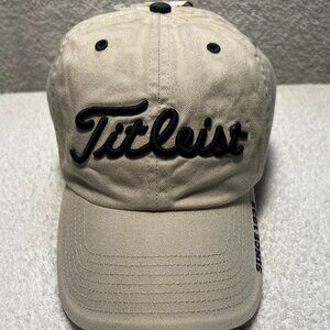 Titleist Since 1932 Golf Hat / New with tag / Tan with Black lettering
